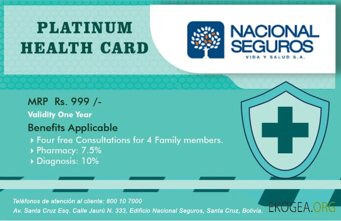 Carte santé platine Bolivie